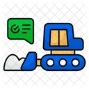 Excavator Earth Mover Digger Icon