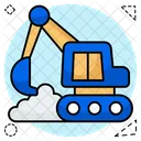 Excavator Earth Mover Digger Icon