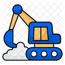 Excavator Earth Mover Digger Icon