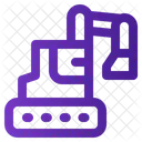 Excavator Machine Industry Icon
