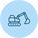 Excavator Construction Equipment Icon