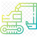 Excavator Digging Vehicle Dig Icon