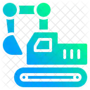 Excavator Heavy Equipment Digging Icon