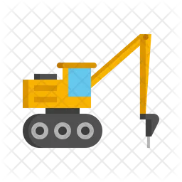 Excavator Jackhammer  Icon