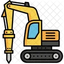 Excavator Jackhammer  Icon