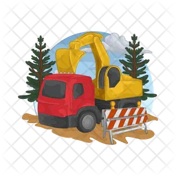 Excavator truck  Icon