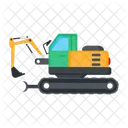 Excavator Vehicle Construction Transport Construction Vehicle Icon