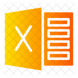 Excel Icon - Download in Gradient Style
