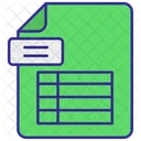 Excel Sheet Document File Icon