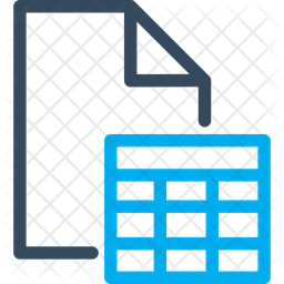 Excel Sheet Icon - Download in Dualtone Style