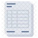 Excel Sheet  Icon