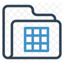 Excel Tabelle Ordner Archiv Symbol