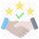 Excellence Accord Collaboration Icône