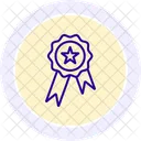 Excellence Badge Line Icon Icon