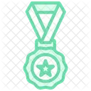 Excellence Medal Duotone Line Icon Icon