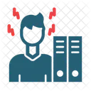 Excesso De Trabalho Funcionario Estresse Icon