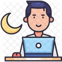 Excesso De Trabalho Trabalho Noite Icon