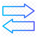 Exchange Two Way Arrows Icon