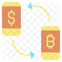 Exchange Bitcoin Dollar  Icon