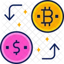 Exchange Bitcoins  Icon