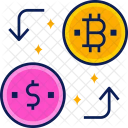 Exchange Bitcoins  Icon