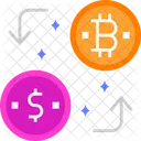 Exchange Bitcoins  Icon