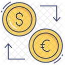 Exchange Currency Dollar Euro Icon