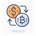 Exchange Currency Currency Bitcoin Icon