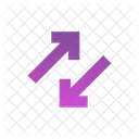 Exchange Diagonal Icon