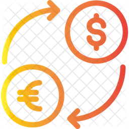 Exchange Dollar To Euro  Icon