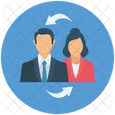 Exchange Employee Swap Employee Employee Transfer Icon