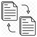 파일 문서 파일 교환 아이콘