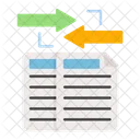 File Transfer File Sharing Data Transmission Icon