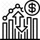 Exchange Graph Cash Icon