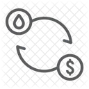 Oil Exchange Fuel Icon