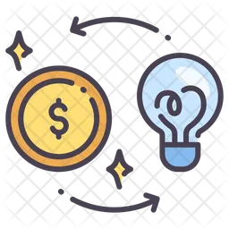 Exchange Idea With Money  Icon