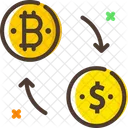 Exchange Bitcoins Exchange Money Bitcoin Exchange Icon