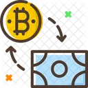 Exchange Cash Exchange Money Bitcoin Icon