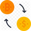 Exchange Bitcoins Exchange Money Bitcoin Exchange Icon