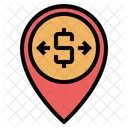 Exchange Money Placeholder Pin Pointer Gps Map Location Icon