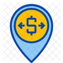 Exchange Money Placeholder Pin Pointer Gps Map Location Icon