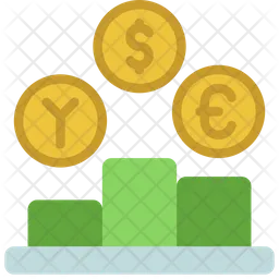 Exchange Rate Graph  Icon