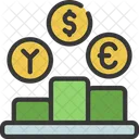 Exchange Rate Graph  Icon