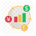 Exchange Rate Flat Icono