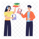 Exchanging Books  Icon
