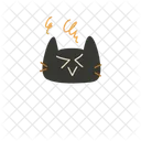 Excited Cat Emotion Emoji Face Icon