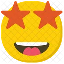 Excited Emoji Star Struck Emoticon Icon