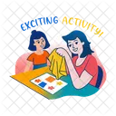 Exciting Activity Playing Motherhood Icon