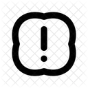 Exclamacao Cantos Arredondados Fechados Ii Ui Interface Do Usuario Ícone