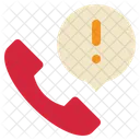 Exclamation Warning Telephone Icon
